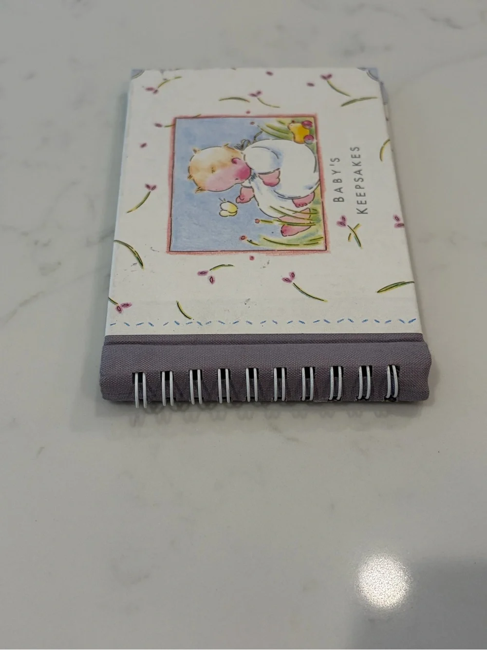 Vintage: Baby's Keepsakes Memory Book - Pink and Cream